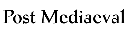 Post Mediaeval Font Image