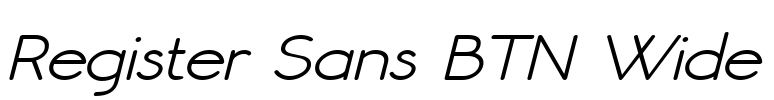 Register Sans BTN Wide