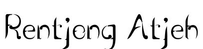 Rentjong Atjeh Font Image