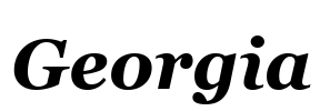 Georgia Font Image
