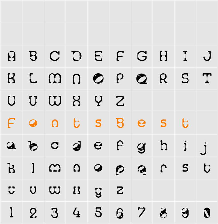 Tralfamadore Character Map