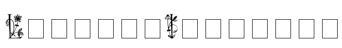 Lilith-Initials Font Image