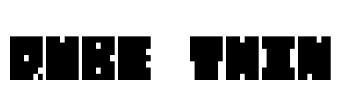 QUBE THIN Font Image