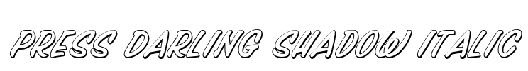 Press Darling Shadow Italic