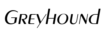 Greyhound Font Image