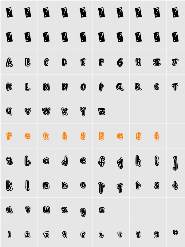 HandShadow Character Map