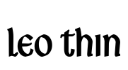 Leo Thin Font Image