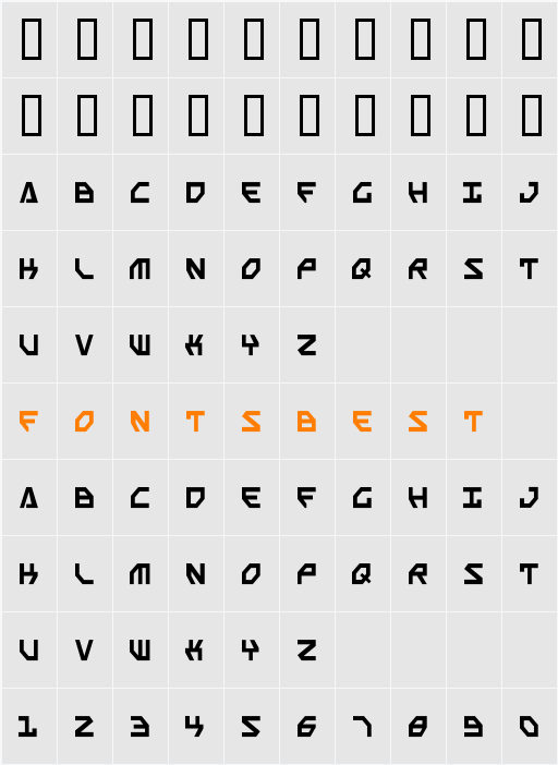 Scarab Script Character Map