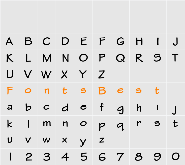 Stylus ITC Bold Character Map