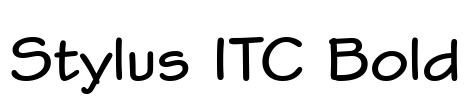 Stylus ITC Bold Font Image