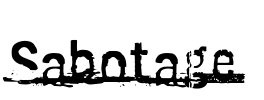 Sabotage Font Image