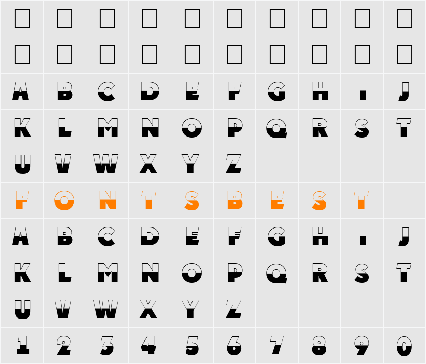 a_PlakatTitulB&W Character Map