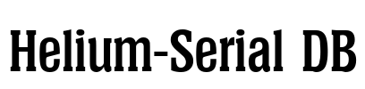 Helium-Serial DB Font Image