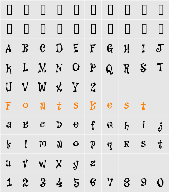 Why Kee Kee Character Map