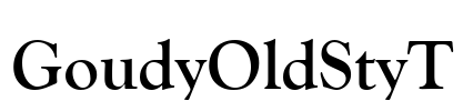 GoudyOldStyT Font Image