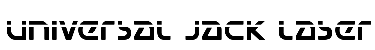 Universal Jack Laser Font Image