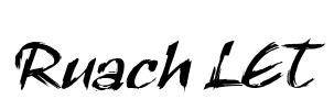 Ruach LET Font Image