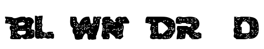 Blown Droid Font Image