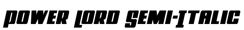 Power Lord Semi-Italic