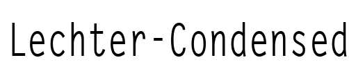 Lechter-Condensed Font Image