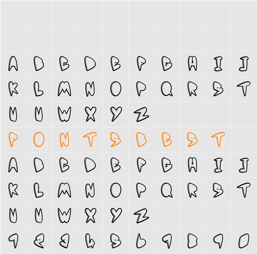 Yo mama Character Map