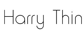 Harry Thin Font Image