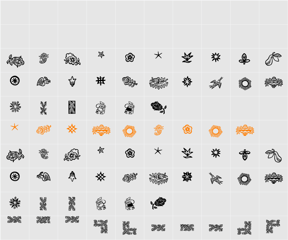 DeutscherSchmuck Character Map