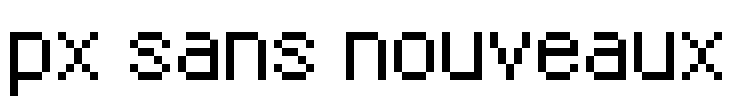 px sans nouveaux Font Image