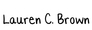 Lauren C. Brown Font Image