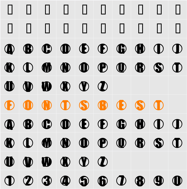 YChrome Character Map