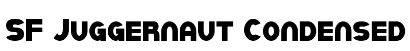 SF Juggernaut Condensed Font Image