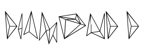 diamond d Font Image