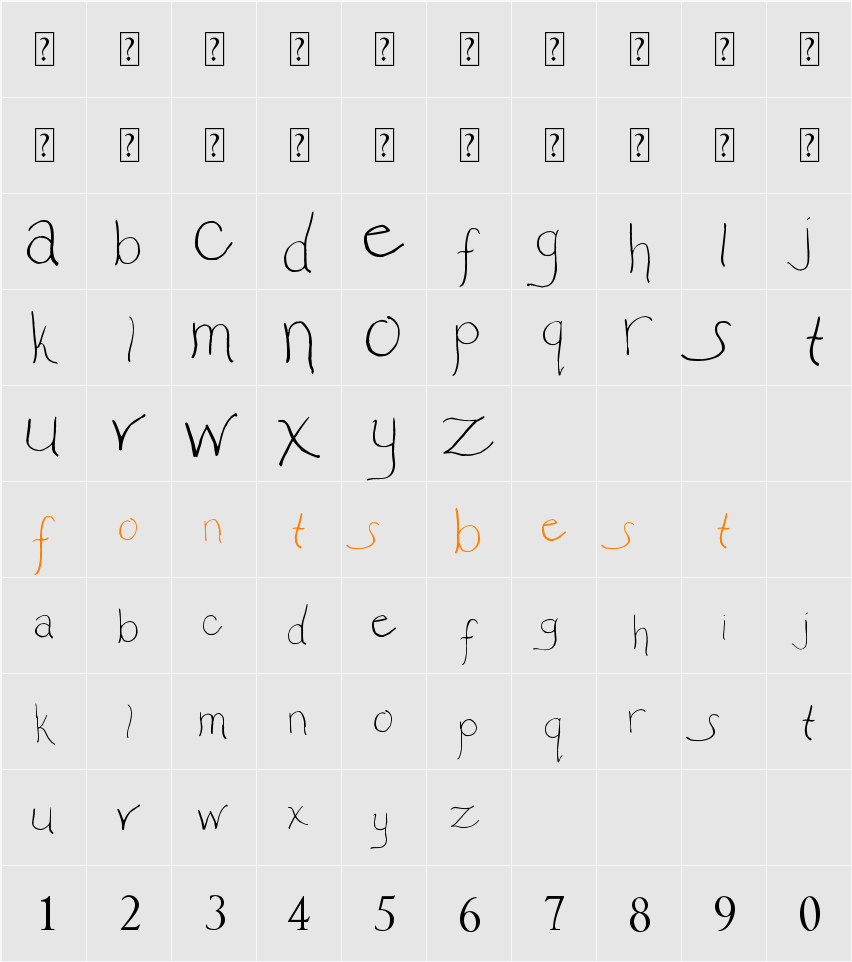 So It Seems Character Map