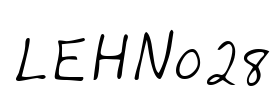 LEHN028 Font Image