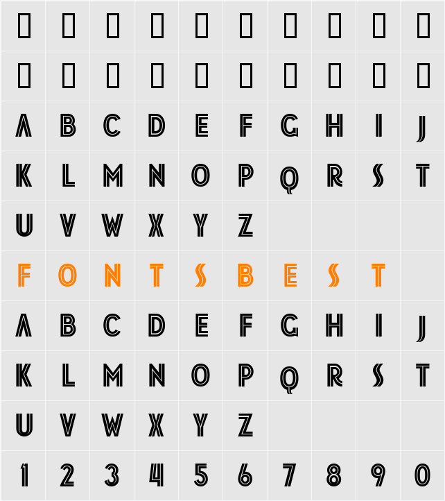 JM Poster Inline Character Map