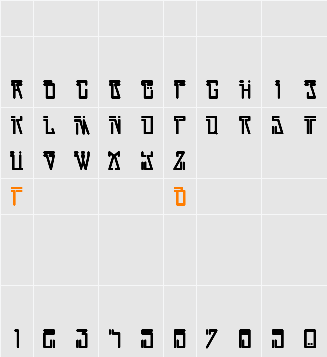 Dirty Vega Character Map