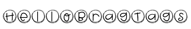HelloBragTags Font Image