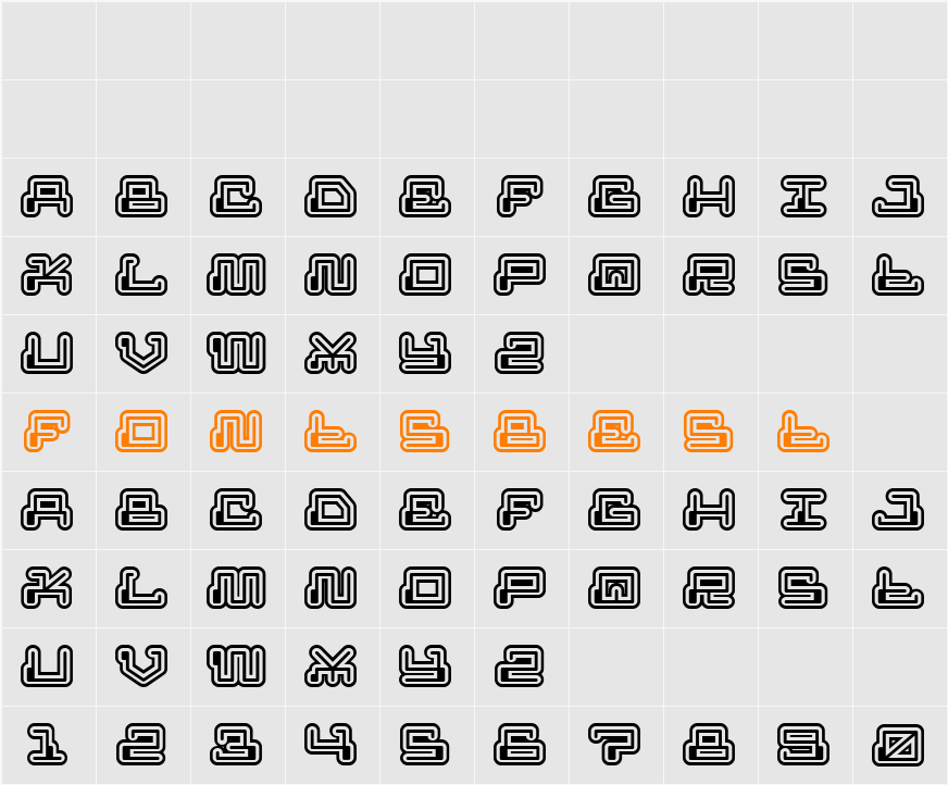 MR FUGLESANG REMIX Character Map