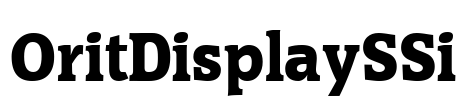 OritDisplaySSi Font Image