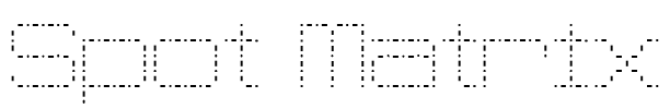 Spot Matrix Font Image