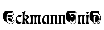 EckmannIniD Font Image