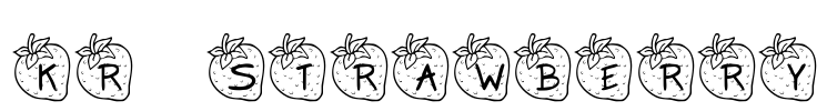 KR Strawberry Font Image