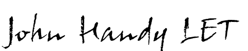 John Handy LET Font Image