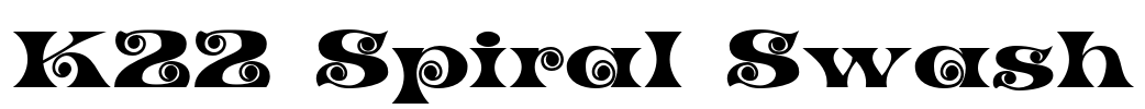 K22 Spiral Swash Font Image