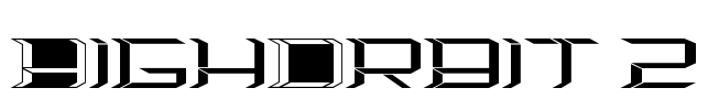 HighOrbit 2 Font Image