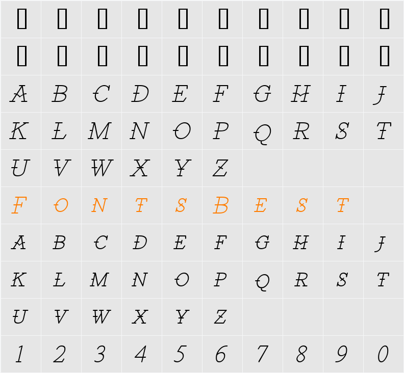 Santiago BTN Light Character Map