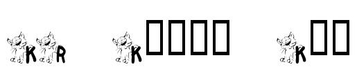 KR Krazy Kat Font Image
