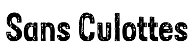 Sans Culottes Font Image