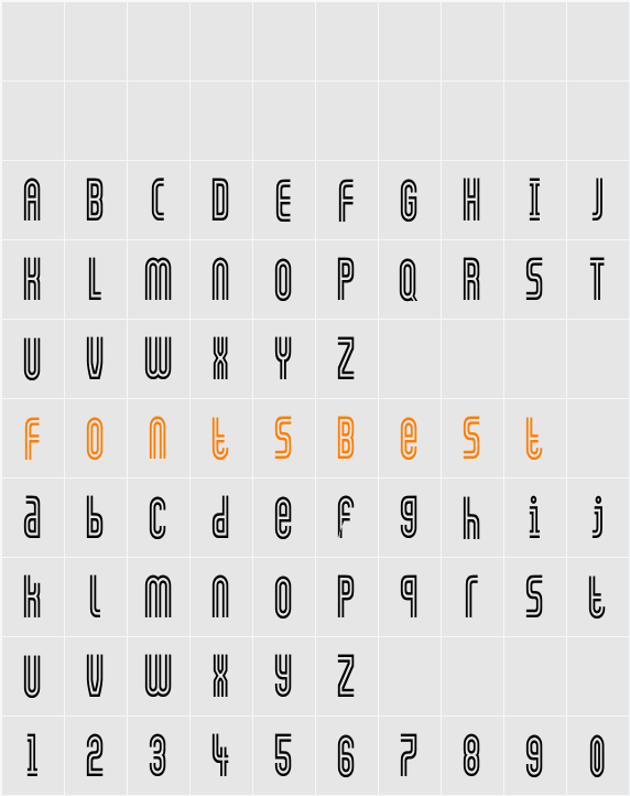 GALLEDIS Cn Character Map