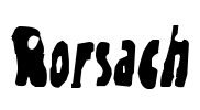 Rorsach Font Image